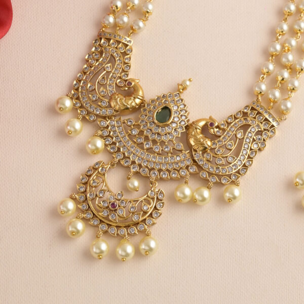 Hamsa Rajni Antique Moti Necklace Set