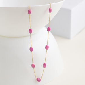 chain with ruby baroque