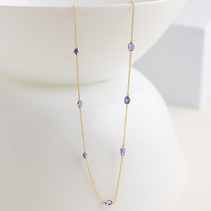 Chain With Tanzanite Ovel